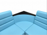 Угловой диван Призма Модерн со спальным местом
