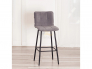 Барный стул Bari Бари велюр серый