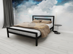 Кровать металлическая Куба 1800 черная