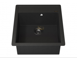 Кухонная мойка Uperwood Quartz UPD-07-04 черная матовая