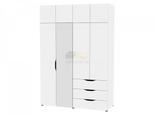 Шкаф с зеркалом Astrid H280М с Антресолью HA4