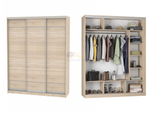 Шкаф-купе Белла B-220х180х60-2 (D7D7D7)