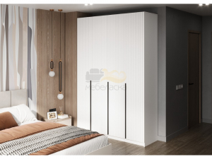 Шкаф ШК-004 Невил МДФ матовая моно белый