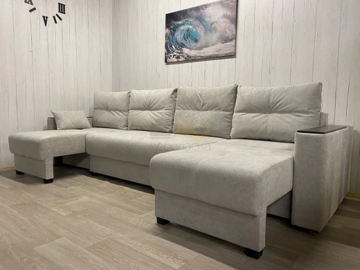 Диван Комфорт-6 НПБ+МДФ модульный 1К-2-1К ткань Comfort 08