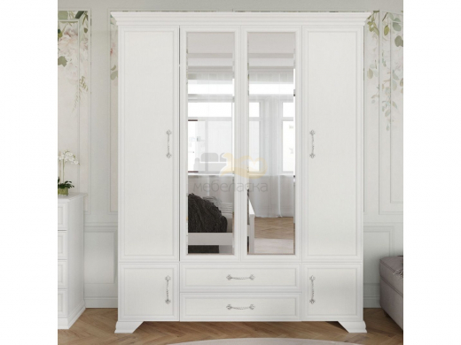 Шкаф ШР-4 для одежды с зеркалом Грация