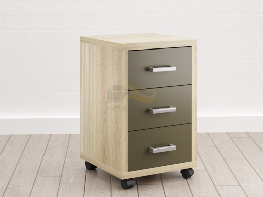 Тумба подкатная (Е-7) Eclectic eco Дуб рокпайл-Скала